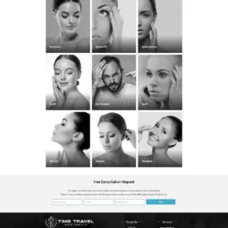 time travel aesthetic web tasarım çalışması