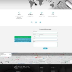 time travel aesthetic web tasarım çalışması