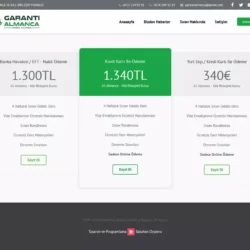 garanti almanca kursu web tasarım çalışması