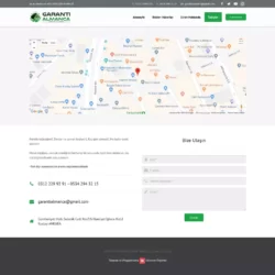 garanti almanca kursu web tasarım çalışması