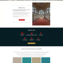 özkul cami halısı web tasarım çalışması