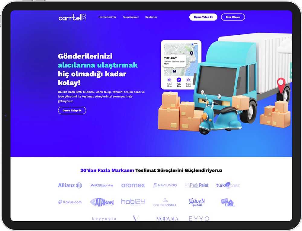 carrtell kurumsal web site tasarımı