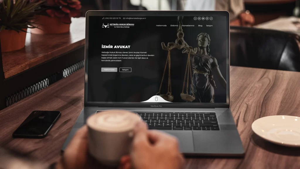 barış ketboğa hukuk bürosu web tasarım çalışması