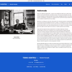 tekno kontrol kurumsal web tasarım çalışması