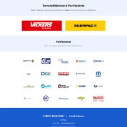 tekno kontrol kurumsal web tasarım çalışması