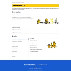 tekno kontrol kurumsal web tasarım çalışması