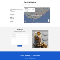 tekno kontrol kurumsal web tasarım çalışması