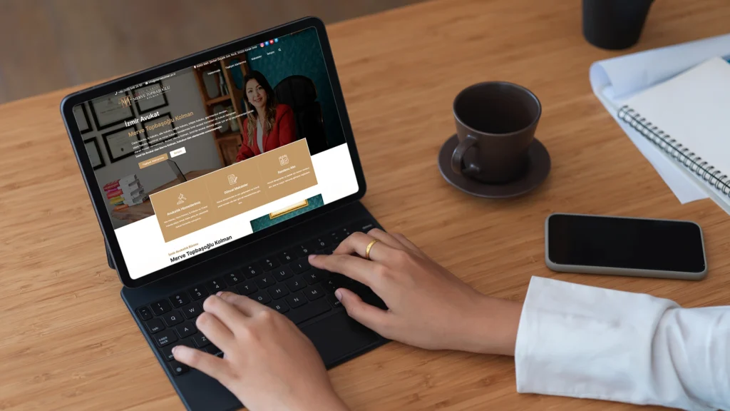 izmir avukat merve topbaşoğlu kolman kurumsal web tasarım çalışması
