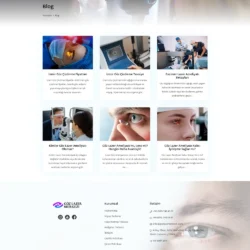 izmir göz lazer merkezi doktor tülin kaçmaz kurumsal web tasarım çalışması