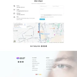 izmir göz lazer merkezi doktor tülin kaçmaz kurumsal web tasarım çalışması